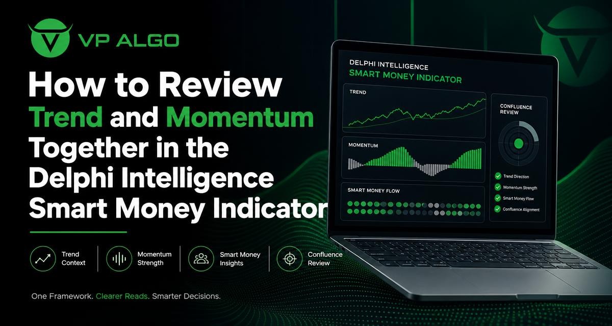 How to Review Trend and Momentum Together in the Delphi Intelligence Smart Money Indicator - VP ALGO TRADING
