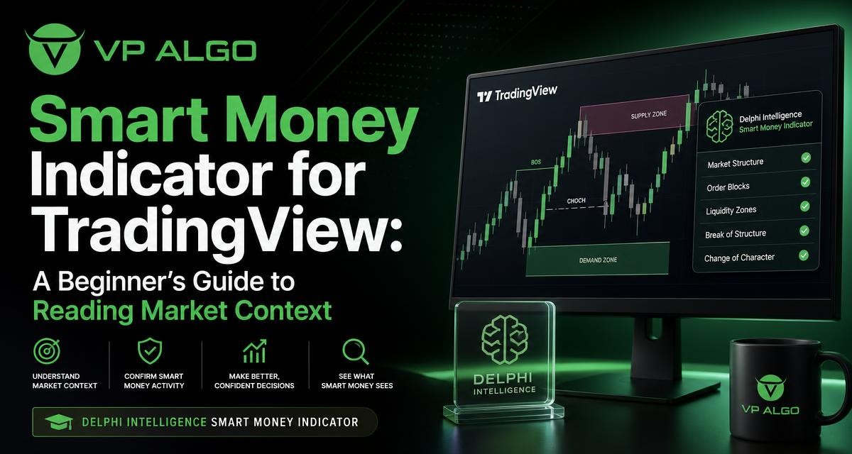 Smart Money Indicator for TradingView: A Beginner’s Guide to Reading Market Context - VP ALGO TRADING