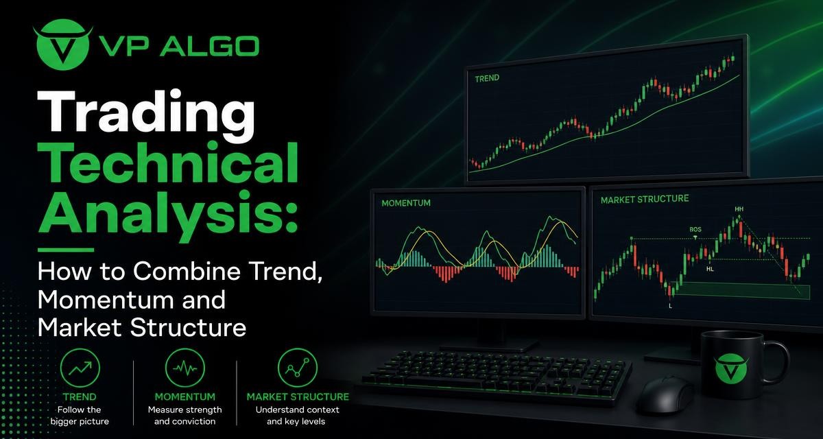 Trading Technical Analysis: How to Combine Trend, Momentum and Market Structure - VP ALGO TRADING