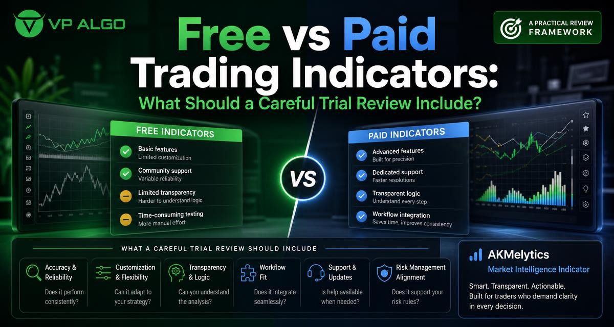 Free vs Paid Trading Indicators: What Should a Careful Trial Review Include? - VP ALGO TRADING