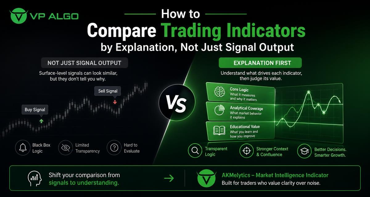 How to Compare Trading Indicators by Explanation, Not Just Signal Output - VP ALGO TRADING