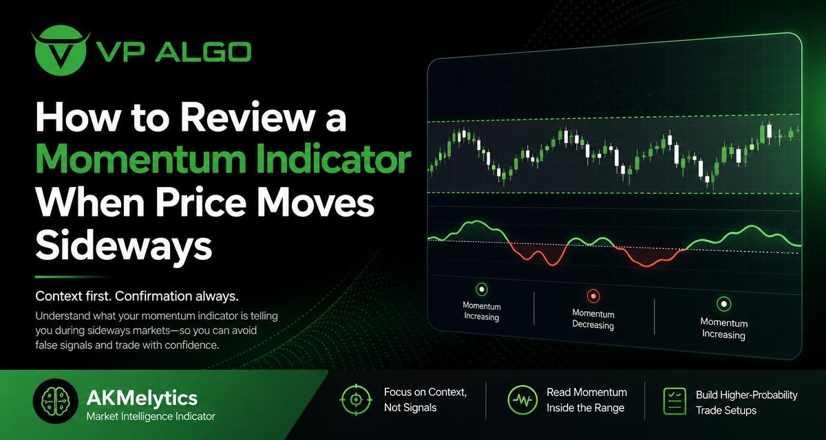 How to Review a Momentum Indicator When Price Moves Sideways - VP ALGO TRADING