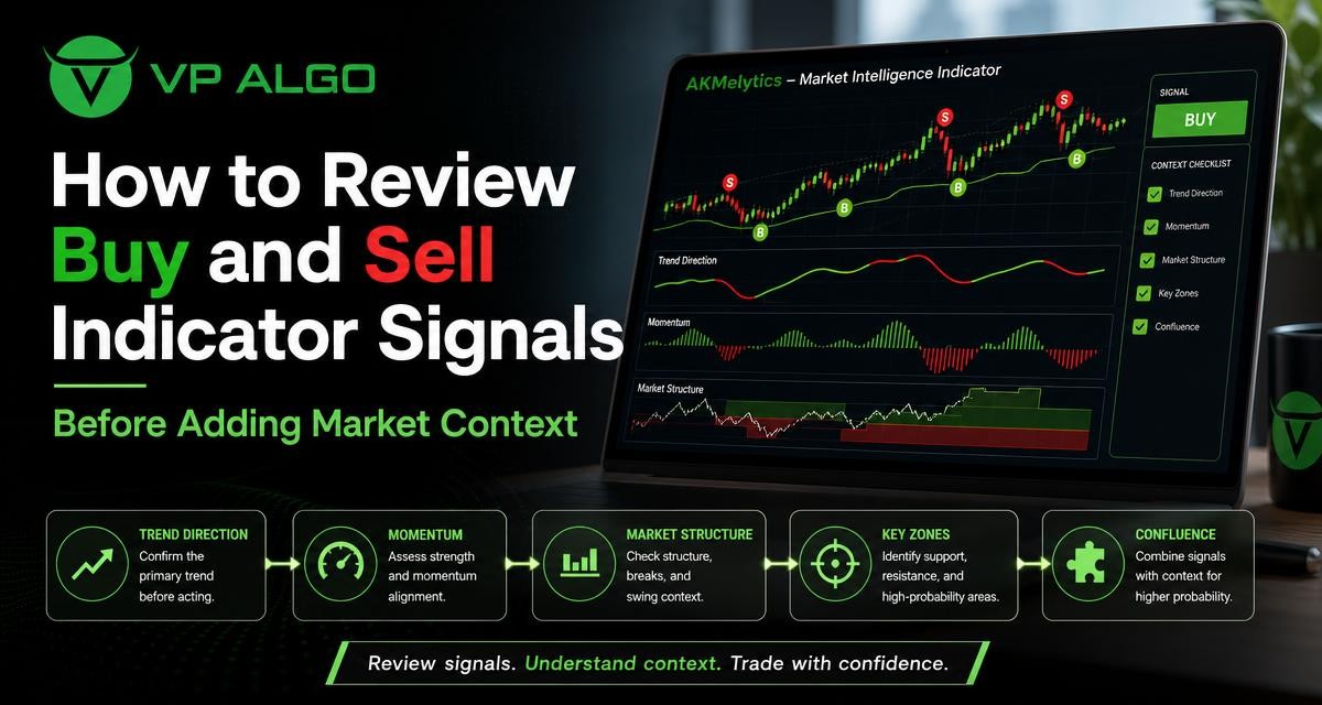 How to Review Buy and Sell Indicator Signals Before Adding Market Context - VP ALGO TRADING