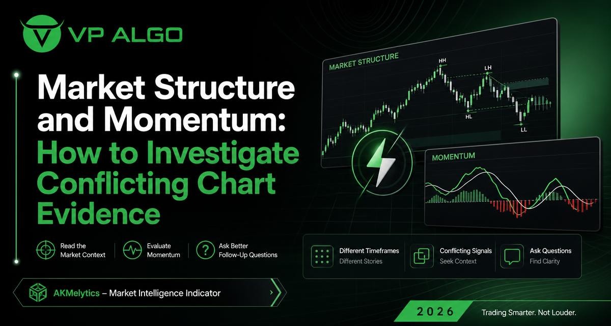 Market Structure and Momentum: How to Investigate Conflicting Chart Evidence - VP ALGO TRADING