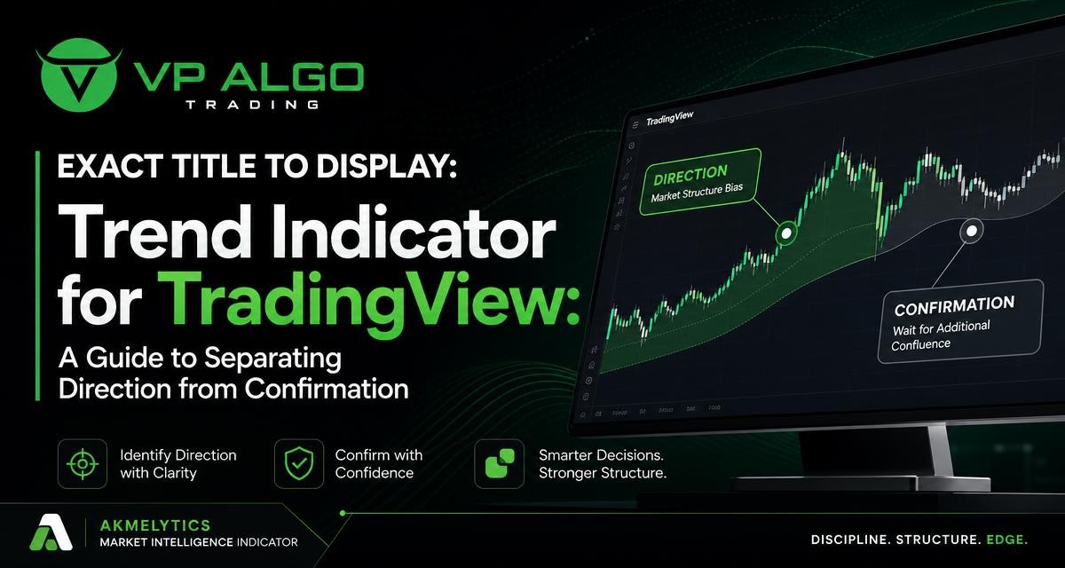 Trend Indicator for TradingView: A Guide to Separating Direction from Confirmation - VP ALGO TRADING